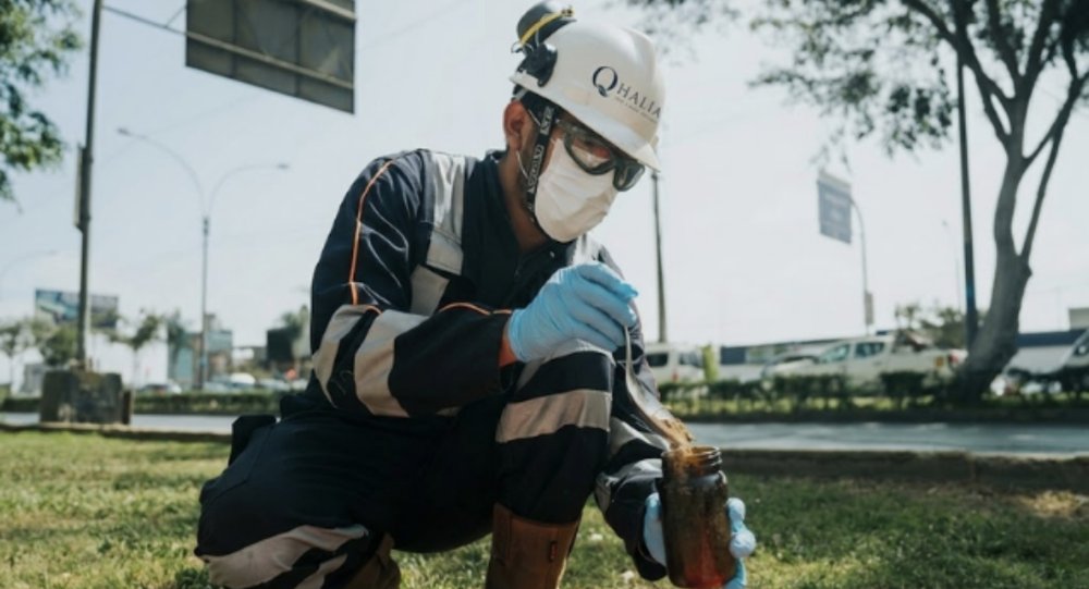 Toma de muestra ambiental en campo